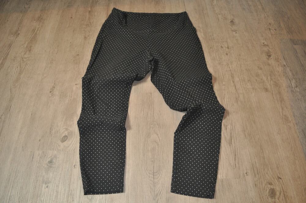 Worthington Skinny Pants Womens 6 Black White Polka Dot Pull-On Ankle Lenght
